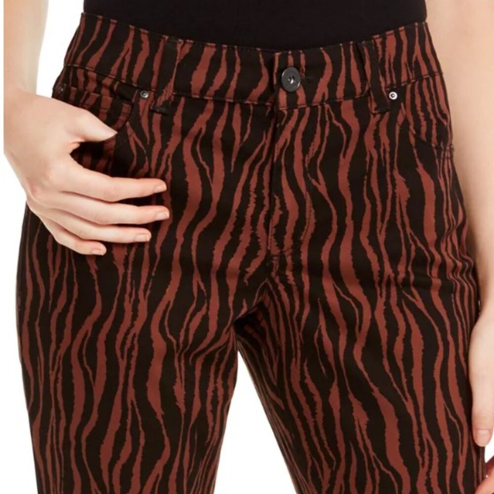 Inc Tiger-Print Skinny Jeans View 5